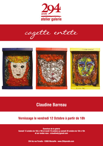 CLAUDINE BARREAU EXPOSITION CAGETTE ART